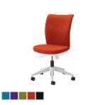 オフィスチェア クレスタ CRESTA 布張り ホワイトシェル 肘なし モールドウレタン LI-No3620F