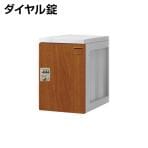 【法人様限定】プラボックス プラスチックロッカー(木目タイプ)〔ダイヤル錠〕Mサイズ〔増設ユニット〕/MY-PB-DMJWD