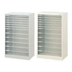 フロアケース A3対応 引き出し 浅6深6段 NB-A3F-12【ニューグレー・ホワイト】書類整理ケース オフィスチェスト 収納棚  レターケース 収納ケース 書類収納 収納用品