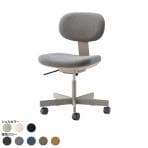 ノーリツイス(NORITSUISU) DIPchair ディップチェア オフィスチェア デスクチェア 事務椅子 ファブリック 在宅 背ロッキング機能 肘なし 布張り 日本製 国産 DC-T12G 幅570×奥行500×高さ785～865mm