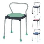 CUPPO 背つき 1脚 NI-CUPPO-B スツール 国産 オフィス家具 丸椅子 コンパクト スタッキングチェア 待合室