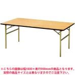 パーティ・レセプション用・折りたたみテーブル/角型/シナベニアタイプ・スチール脚/国産 幅1800×奥行600mm/RT-1860