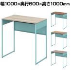オカムラ ソリスト Soliste ハイタイプ 3K21NF オフィスデスク スタンディングデスク 平机 幅1000×奥行600×高さ1000mm 幕板付き 配線ダクト付き メラミン天板 フレーム脚(セージ) 天板(ティンバーウッド)