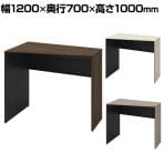 オカムラ ソリスト Soliste ハイタイプ 3K26HE オフィスデスク スタンディングデスク 台形天板(左タイプ) 幅1200×奥行700×高さ1000mm 幕板付き 配線ダクト付き メラミン天板 木目パネル脚 プライズウッド