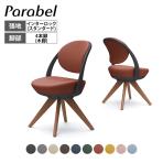 オカムラ パラベル チェア 8CBAYR スタンダードタイプ 木4本脚ダーク ブラックボディ インターロック Parabel オフィスチェア テレワーク
