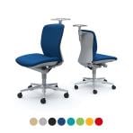 オカムラ スラート sulato C332GA オフィスチェア 肘なし ローバック アルミ脚 ナイロンキャスター ハンガー付き 布張り グレーシェル