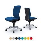 オカムラ スラート sulato C335ZA オフィスチェア 肘なし ハイバック アルミ脚 ナイロンキャスター 布張り ブラックシェル
