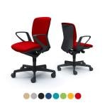 オカムラ スラート sulato C341ZR オフィスチェア デザインアーム ローバック 樹脂脚 ナイロンキャスター 布張り ブラックシェル