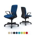 オカムラ スラート sulato C345JR オフィスチェア デザインアーム ハイバック 樹脂脚 ゴムキャスター 布張り ブラックシェル