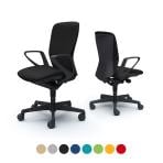 オカムラ スラート sulato C345ZR オフィスチェア デザインアーム ハイバック 樹脂脚 ナイロンキャスター 布張り ブラックシェル