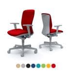 オカムラ スラート sulato C385GR オフィスチェア アジャストアーム ハイバック 樹脂脚 ナイロンキャスター 布張り グレーシェル