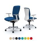 オカムラ スラート sulato C385WA オフィスチェア アジャストアーム ハイバック アルミ脚 ナイロンキャスター 布張り ホワイトシェル