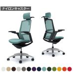 オカムラ フィノラ Finora C78DAR オフィスチェア アジャストアーム エクストラハイバック アルミ脚 ナイロンキャスター ハンガー付き 背メッシュ 座面クッション ブラックパネル ポリッシュ脚 ブラックボディ