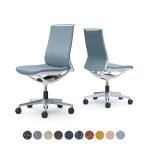 オカムラ モード mode CA15BZ オフィスチェア 肘なし ミドルバック アルミ脚 クッションタイプ 布張り(インターロック) アルミフレーム ホワイトボディ