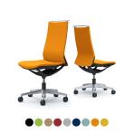 オカムラ モード mode CA17BS オフィスチェア 肘なし ハイバック アルミ脚 クッションタイプ 布張り(プレーン) アルミフレーム ブラックボディ