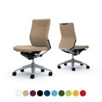 オカムラ コーラル Choral CQ33GS オフィスチェア 肘なし ミドルバック アルミ脚 ランバー付き クッションタイプ 布張り シルバーフレーム ブラックボディ