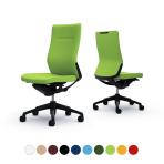 オカムラ コーラル Choral CQ37MR オフィスチェア 肘なし ハイバック アルミ脚 クッションタイプ 布張り ブラックフレーム ブラックボディ