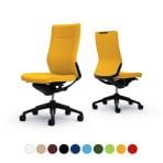 オカムラ コーラル Choral CQ37MS オフィスチェア 肘なし ハイバック アルミ脚 ランバー付き クッションタイプ 布張り ブラックフレーム ブラックボディ