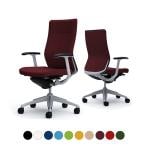 オカムラ コーラル Choral CQ47GR オフィスチェア デザインアーム ハイバック アルミ脚 クッションタイプ 布張り シルバーフレーム ブラックボディ