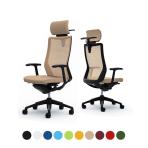 オカムラ コーラル Choral CQ4BMR オフィスチェア デザインアーム エクストラハイバック アルミ脚 ハンガー付き 背メッシュ 座面クッション ブラックフレーム ブラックボディ