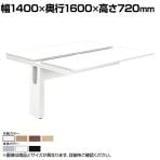 [増設用]オカムラ プロユニットフリーウェイ フリーアドレスデスク DP15QH 両面ジョイント パネル脚 配線カバー置式 幅1400×奥行1600×高さ720mm