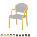 オリバー 福祉介護用チェア S・CW-A020B・HAC ビニールレザーCL39 スタッキング 抗菌 耐アルコール 耐次亜塩素酸 日本製 幅500×奥行550×高さ750mm