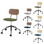 【抗菌加工】プラス DC-UA3 リフレッシュチェア カフェチェア ラウンジチェア ダイニングチェア ミーティングチェア 布張り 回転脚タイプ キャスター付き 座クッション【SIAA】