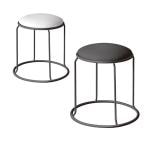 ウッド リンクスツール  ホワイト脚 スタッキング可能 完成品 日本製