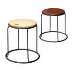 ウッド リンクスツール  ブラック脚 スタッキング可能 完成品 日本製