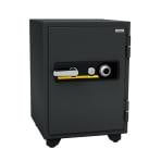 【エーコー】家庭用 耐火金庫 ダイヤル式 A4ファイル収納可 自動ロッド装置付き アラーム付き/BSD-7A