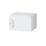 クウォール 片開き書庫(内筒交換錠) 幅450×奥行400×高さ300mm/SE-RW4-03H45 ホワイト 【国産】【完成品】