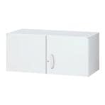 クウォール 両開き書庫(内筒交換錠) 幅900×奥行500×高さ400mm/SE-RW5-04H ホワイト 【国産】【完成品】