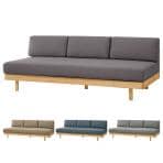 SIEVE (シーヴ) モーニング デイベッド ソファ お昼寝ソファ 3人掛け フレーム:アッシュ無垢材 張地:ファブリック 幅1820×奥行810×高さ630mm