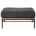 ADRS(アドレス) カーラ ソファ オットマン スチール+ウッド(オーク無垢材) スリムフレーム 張地:ファブリック 幅730×奥行750×高さ380mm