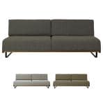 ADRS(アドレス) コニー ソファ ワイド 2人掛け 背クッション取り外し可 フレーム:オーク無垢材 張地:ファブリック 幅1800×奥行850×高さ680mm