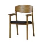 ADRS(アドレス) スタン ダイニングチェア モダン ナチュラル フレーム:オーク無垢材 座面:PVC 背:オーク突板化粧板