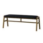 ADRS(アドレス) スタン ダイニングベンチ モダン ナチュラル フレーム:オーク無垢材 座面:PVC