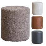 【ベージュ:5月14日入荷予定】ドットスツール 革 椅子 オットマン 足置き スーパーレザーテックス ブークレ張地 ラウンジ リビング CRUSH クラッシュプロジェクト COMFORM 直径400mm