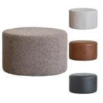 ドットスツール 革 椅子 オットマン 足置き スーパーレザーテックス ブークレ張地 ラウンジ リビング CRUSH クラッシュプロジェクト COMFORM 直径600mm