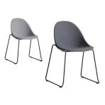 エッグチェア Bタイプ ダイニングチェア ワークチェア ファブリック ウレタンフォーム CRUSH クラッシュプロジェクト yuu 幅540×奥行550×高さ790mm