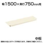 サカエ 作業台用オプション半中板(パールホワイト) 2枚取付で全面底板タイプ 適合天板:幅1500×奥行750mm 耐荷重50kg SKE-CKK1575NW