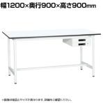 【抗菌加工】サカエ 軽量立作業台KADタイプ キャビネット付き KAD-129BMW 幅1200×奥行900×高さ900mm【SIAA】