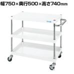 サカエ CSパールワゴン 軽量タイプ 幅750×奥行500×高さ740mm CSP-7573LW