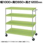 サカエ CSパールワゴン 中量タイプ 直進安定金具付き 幅1000×奥行650×高さ1200mm CSP-10124Y