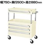 サカエ CSパールワゴン 中量タイプ 引出し付き 幅750×奥行500×高さ880mm CSP-7581A3CI