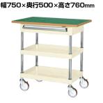 サカエ CSパールワゴン 中量タイプ 引出し 天板付き 幅750×奥行500×高さ760mm CSP-7572ATFNUI