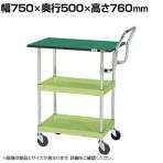 サカエ CSパールワゴン 中量 天板付き ハイタイプ取手 幅750×奥行500×高さ760mm CSP-7572TEHT