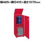 サカエ 一斗缶保管庫 一斗缶 ペール缶兼用タイプ 固定式 幅425×奥行415×高さ1070mm KU-ITKF