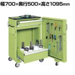 サカエ ツーリングキャビネットワゴン スイングドア付き 幅700×奥行500×高さ1095mm TLC-AAF1GNA