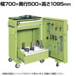 サカエ ツーリングキャビネットワゴン スイングドア付き 幅700×奥行500×高さ1095mm TLC-AAF1GNB
